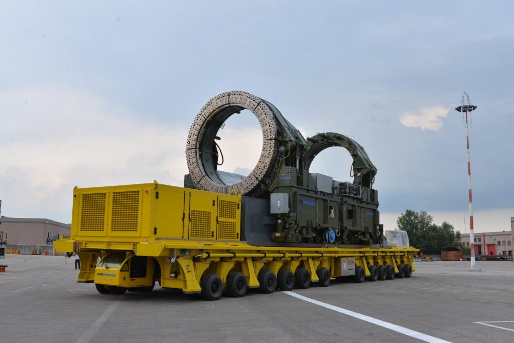 System designed and manufactured for handling and transporting the solid rocket motors of the launchers Ariane6 and VegaC.